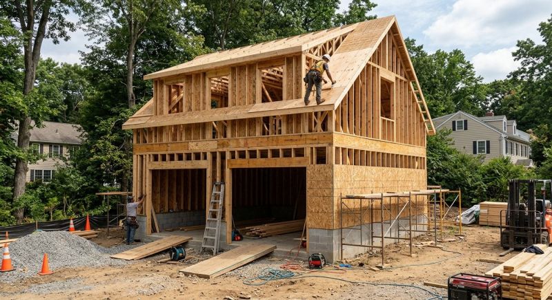 Attached Garage Construction in South Houston, TX