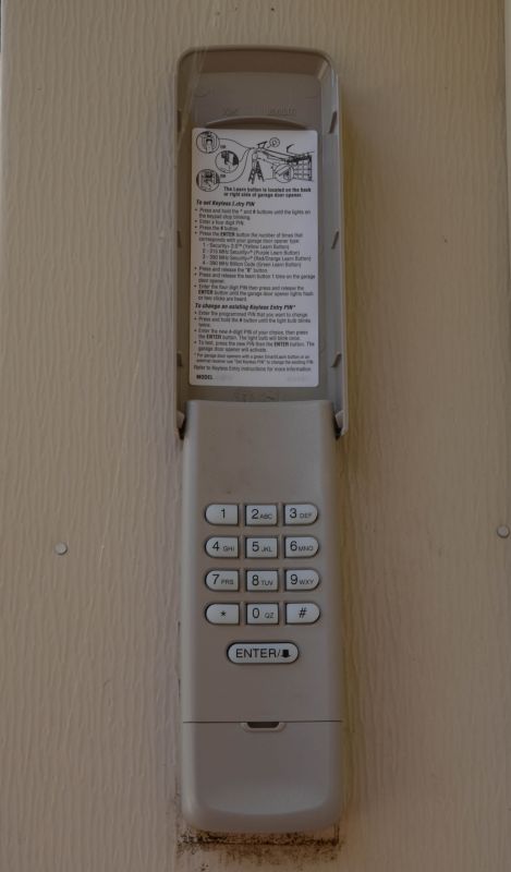 Garage Keypad Installation